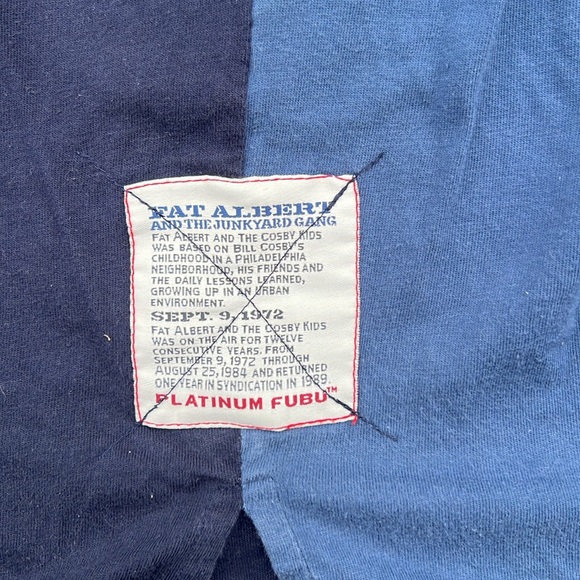 Platinum FUBU~Vintage Fat Albert~Harlem Globetrotters Long Sleeve Men’s 3XL TALL - Picture 7 of 9